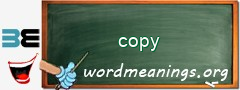 WordMeaning blackboard for copy